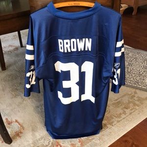 NFL Indianapolis Colts Reebok Blue Football Jersey #31 Donald Brown XL